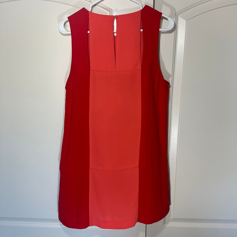 Cooperative Sleeveless Mini Dress Shift Dress Womens Large Red Colorblock Y2K - Picture 6 of 6